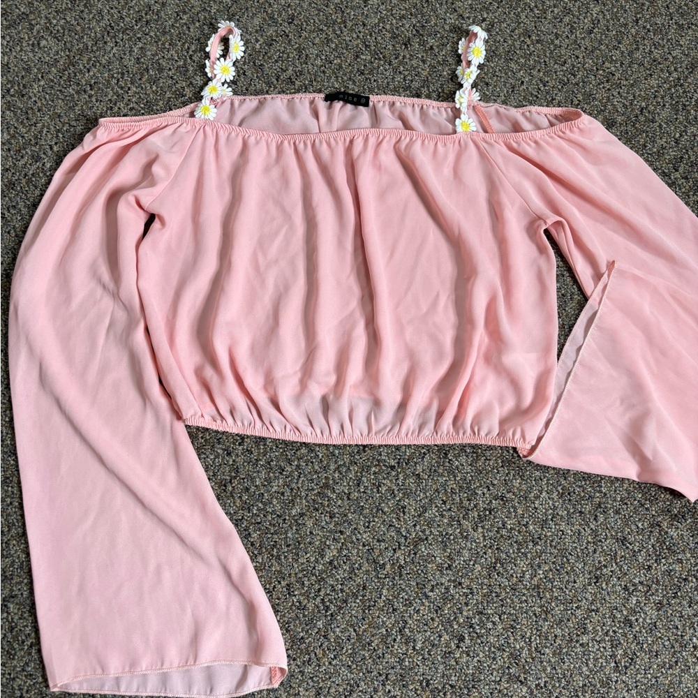 Mine Blush Pink Gathered Top